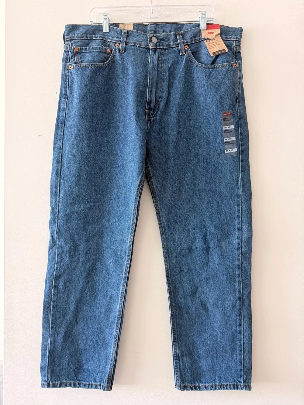 Levi's‎ Men's Straight-Leg Medium Blue Relaxed Fit Jeans Size W38 X L29